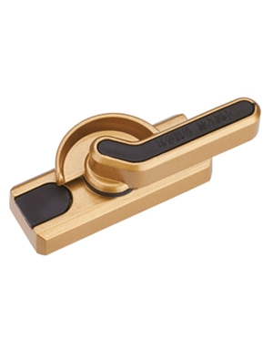 Slanting handle crescent lock A